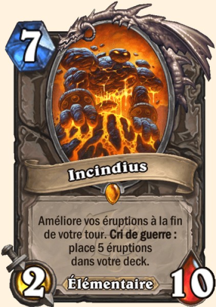 Incindius carte Hearhstone