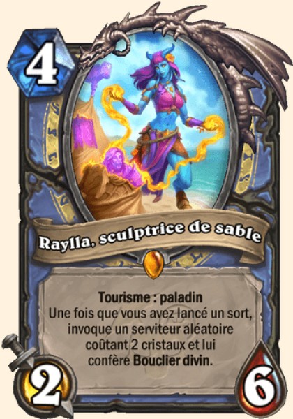 Raylla, sculptrice de sable carte Hearhstone