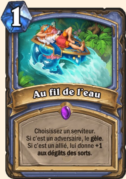Au fil de l'eau carte Hearhstone