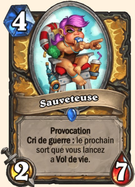Sauveteuse carte Hearhstone