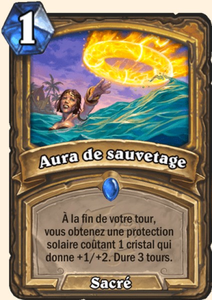 Aura de sauvetage carte Hearhstone
