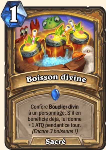Boisson divine carte Hearhstone