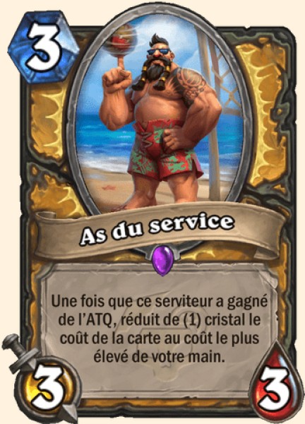 As du service carte Hearhstone