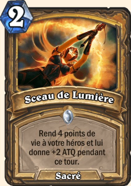 Sceau de Lumiere carte Hearhstone