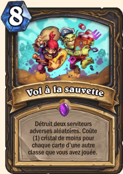 Vol a la sauvette carte Hearhstone