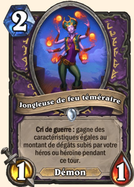 Fearless Flamejuggler carte Hearhstone