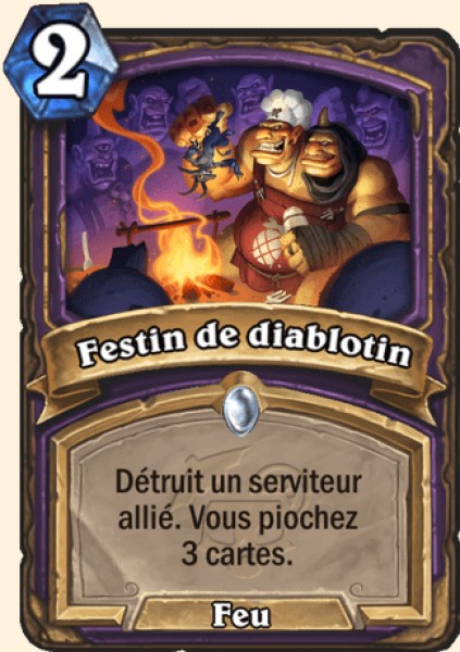 Festin de diablotin carte Hearhstone