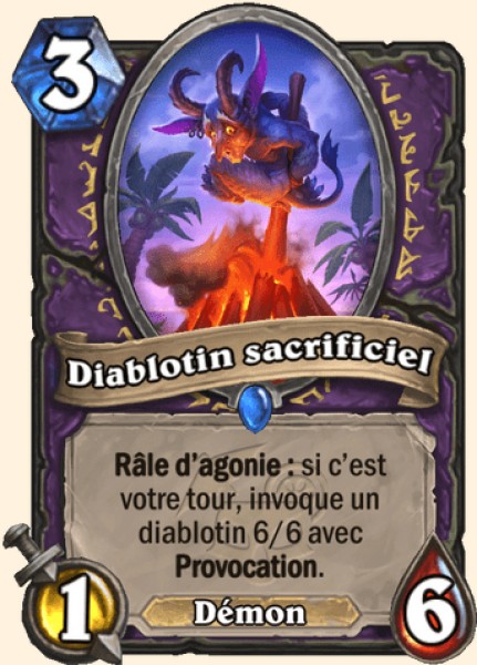 Diablotin sacrificiel carte Hearhstone