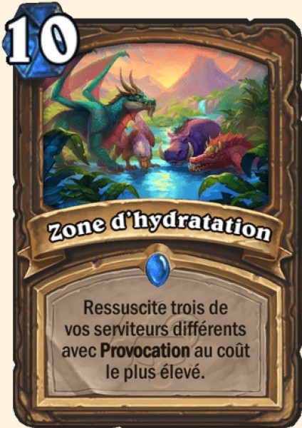Zone d'hydratation carte Hearhstone