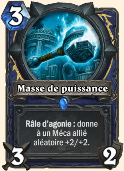 Masse de puissance carte Hearhstone
