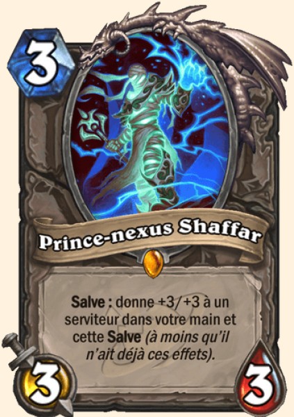 Prince-nexus Shaffar carte Hearhstone
