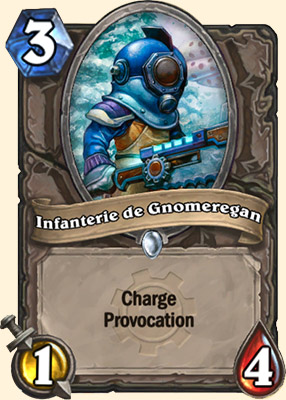 Infanterie de Gnomeregan carte Hearhstone