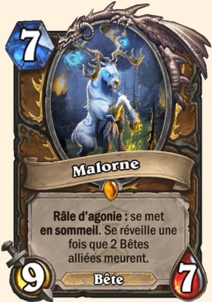 Malorne carte Hearhstone