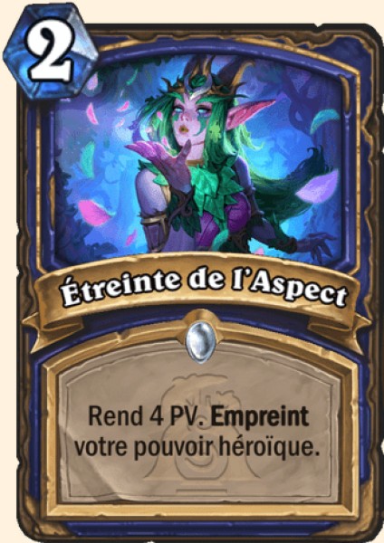 Etreinte de l'Aspect carte Hearhstone
