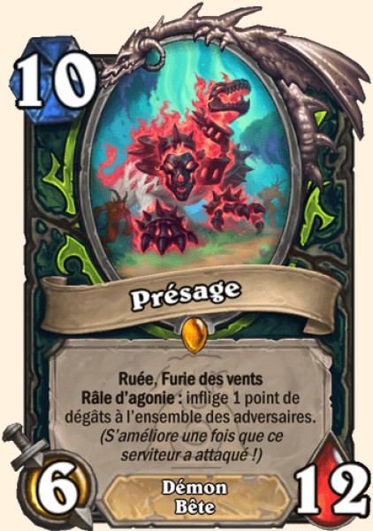 Presage carte Hearhstone