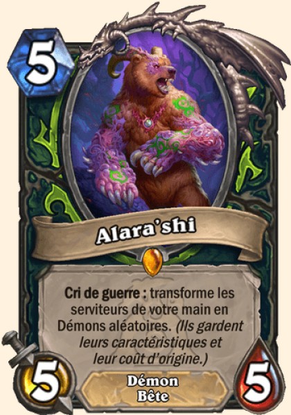 Alara'shi carte Hearhstone