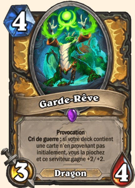 Garde-Reve carte Hearhstone