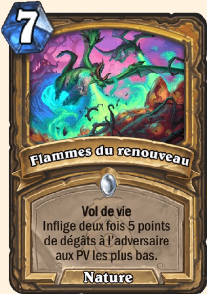 Flammes renovatrices carte Hearhstone