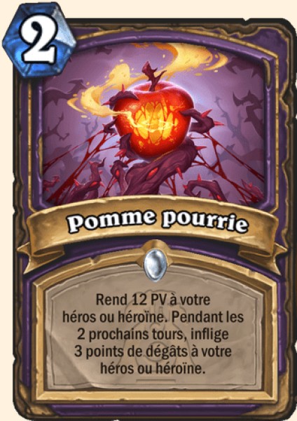 Pomme pourrie carte Hearhstone
