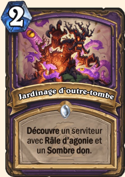 Jardin d'avant carte Hearhstone