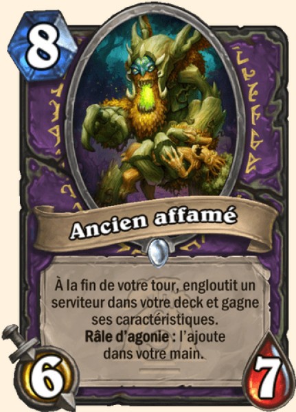 Ancien affame carte Hearhstone