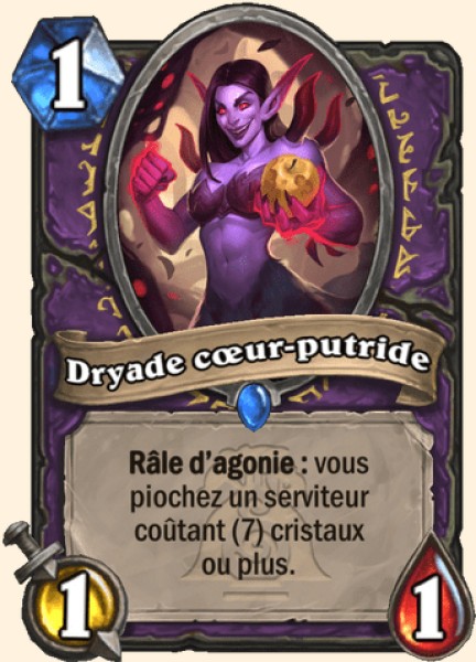 Dryade coeur-putride carte Hearhstone