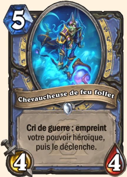 Chevaucheuse de feu follet carte Hearhstone