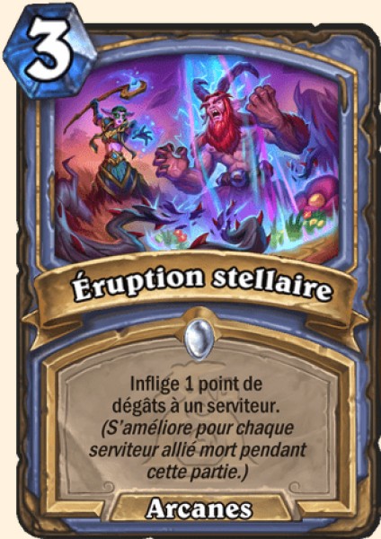 Eruption stellaire carte Hearhstone