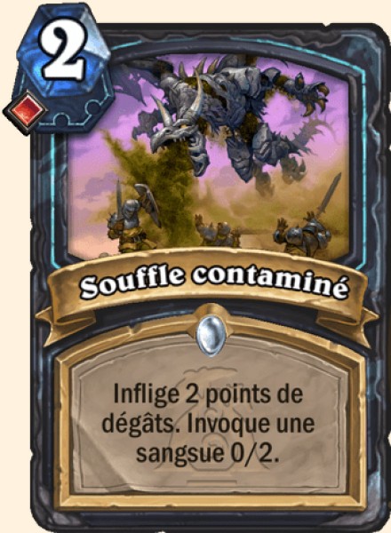 Souffle infeste carte Hearhstone