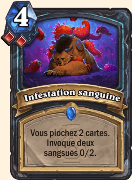 Infestation sanguine carte Hearhstone