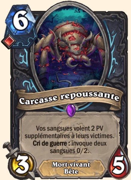 Carcasse hideuse carte Hearhstone