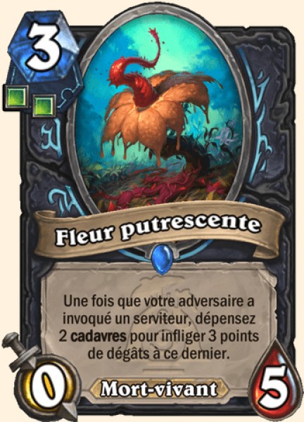 Fleur putrescente carte Hearhstone