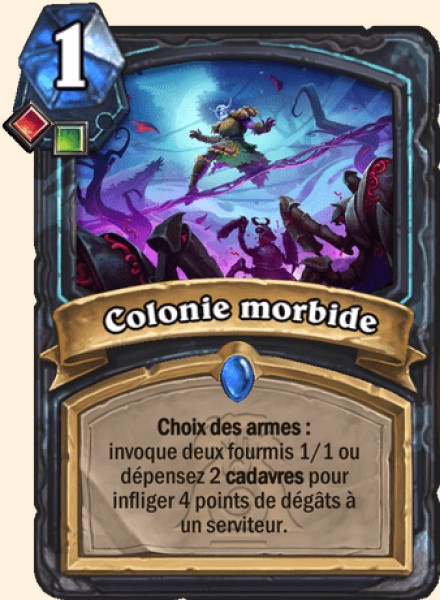 Colonie morbide carte Hearhstone