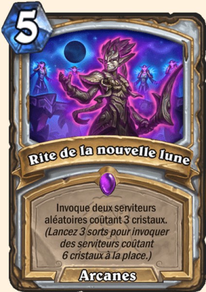 Rituel de la nouvelle lune carte Hearhstone