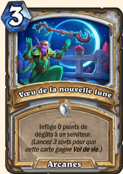 Souhait de la nouvelle lune carte Hearhstone