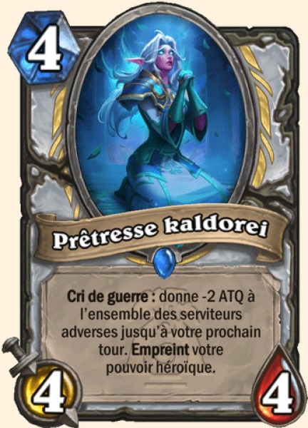 Pretresse Kaldorei carte Hearhstone