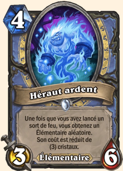Heraut ardent carte Hearhstone