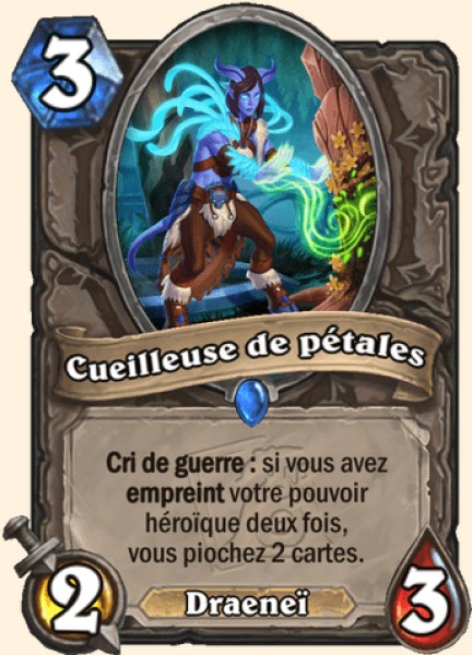 Cueilleuse de petales carte Hearhstone