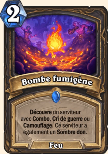 Bombe fumigene carte Hearhstone