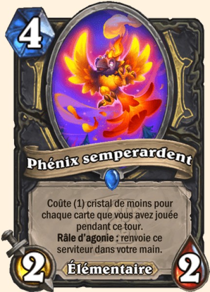 Phenix semperardent carte Hearhstone