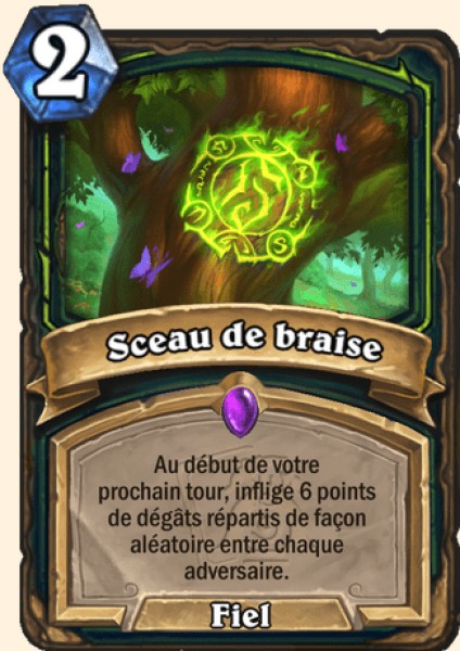 Sceau de braise carte Hearhstone