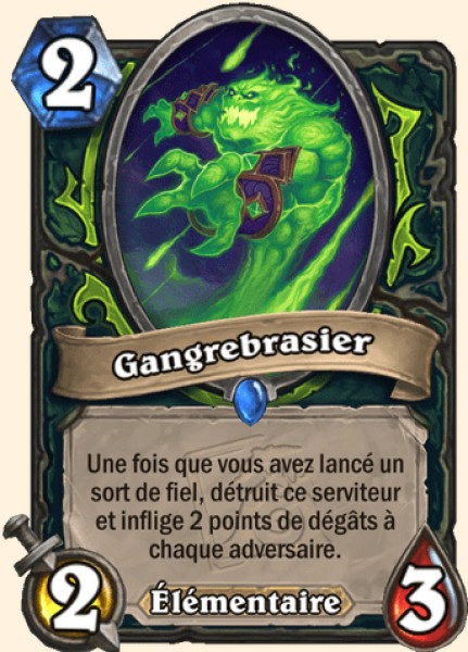 Gangrebrasier carte Hearhstone