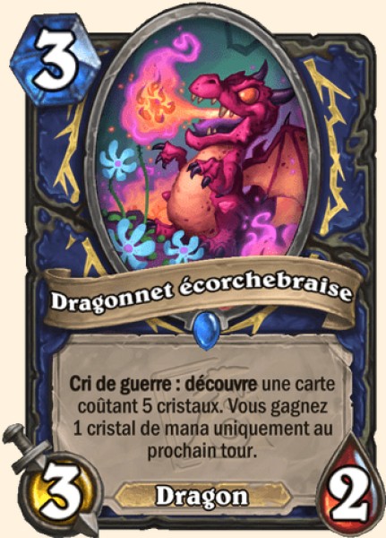 Rejeton marque par les braises carte Hearhstone