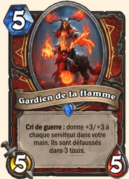 Gardien de la flamme carte Hearhstone