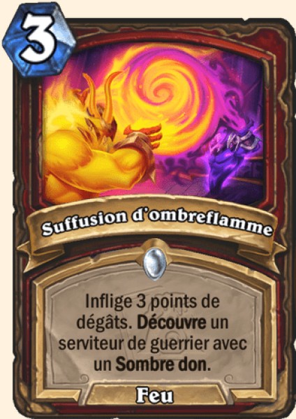 Suffusion d'Ombreflamme carte Hearhstone