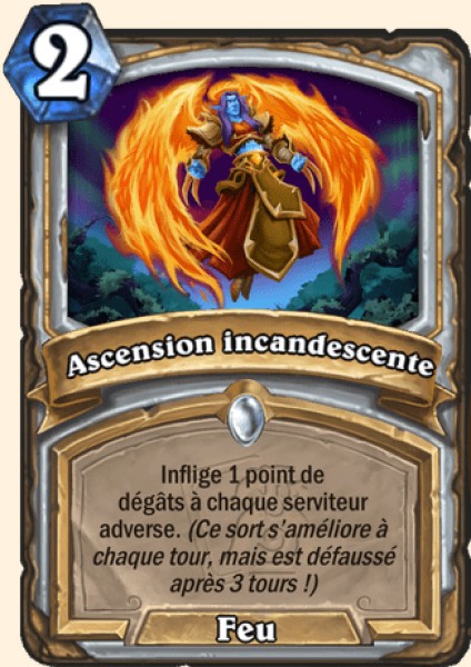 Ascension incandescente carte Hearhstone