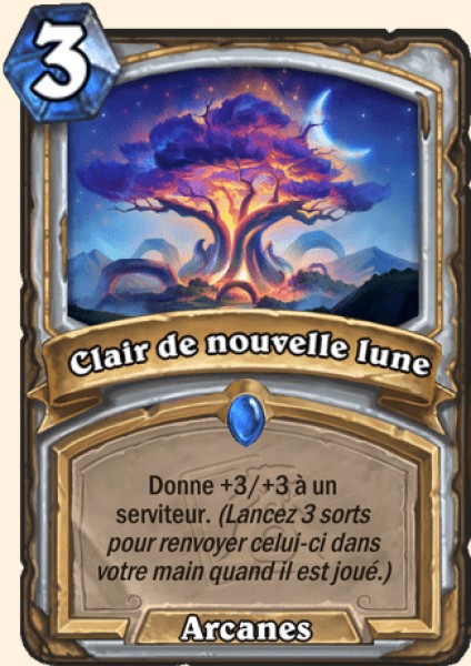 Clair de nouvelle lune carte Hearhstone
