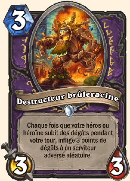 Destructeur bruleracine carte Hearhstone