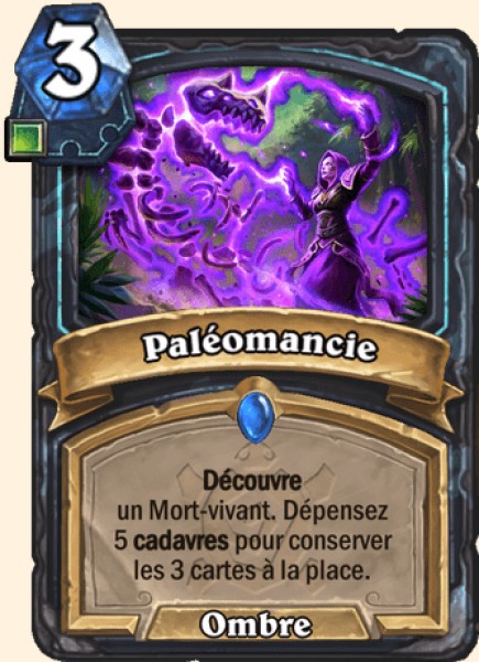 Paleomancie carte Hearhstone