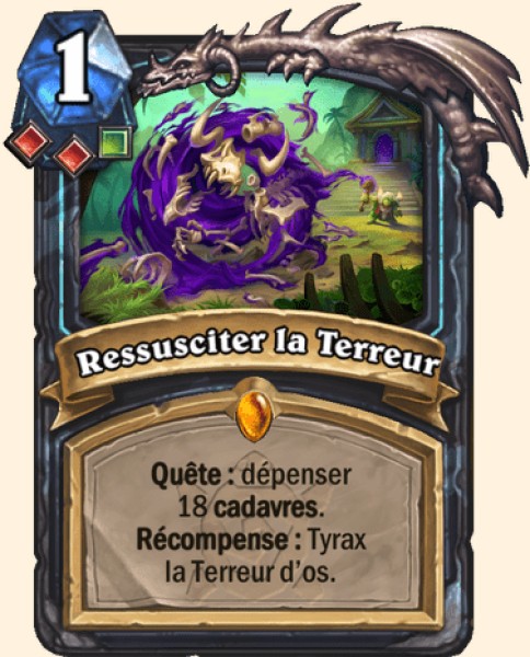 Ressusciter la Terreur carte Hearhstone